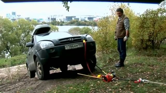 Переносная лебедка Стократ STOKRAT для автомобиля и снегоходa смотреть онлайн