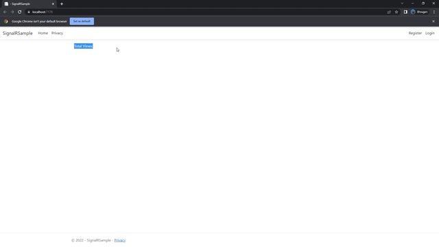 Введение в SignalR, настройка страниц клиента смотреть онлайн