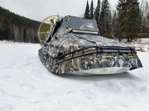 Рыбалка на реке Южного Урала / На аэролодке зимой