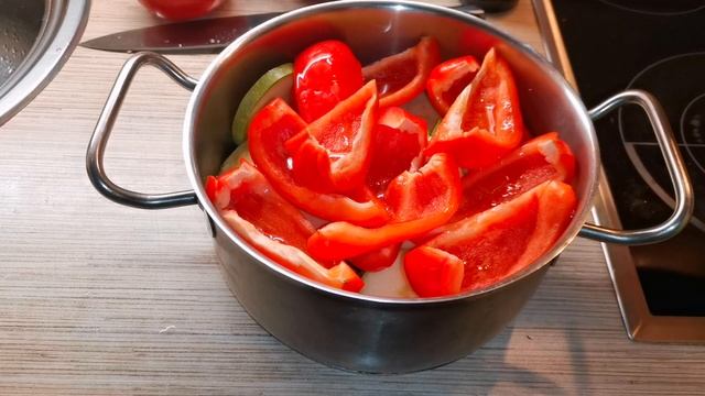 Морской окунь на гриле с овощами!