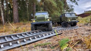 #crossrc #ural 4320 и #gaz 66 на испытательном полигоне. модели #uc6 и #gc4