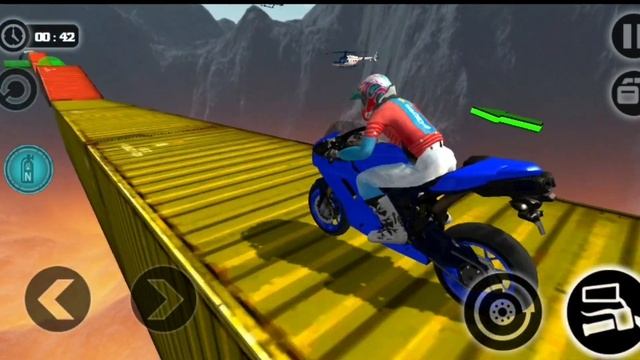 Impossible Motor Bike Tracks Game - Motorcycle Racing 3D Gameplay #1 смотреть онлайн