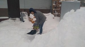 Строим домик из снега. Иглу. #домикизснега
