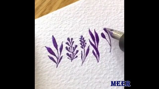 Простые рисунки которые может нарисовать каждый. Уроки рисование акварелью # 17 | Lessons drawing. смотреть онлайн