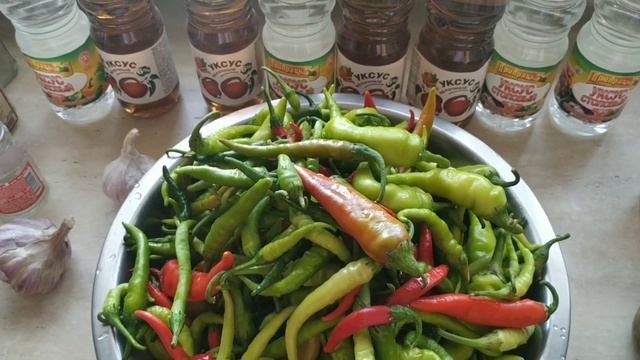Острый соус с болгарским перцем/ маринованный острый перец/ для любителей остренького