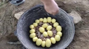 ДЫМЛЯМА в казане на природе/A Wonderful dimlama in nature