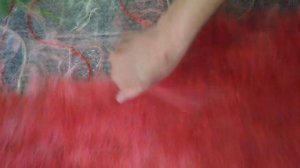 Палантин валяный - Тюльпаны. Своими руками по технологии мокрого валяния из мериносовой шерсти