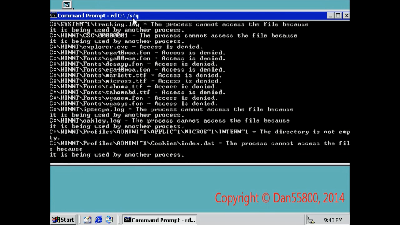 Уничтожение Windows NT Workstation 5.0 Beta 2