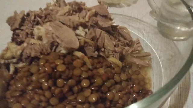 Очень вкусный мясной паштет с чечевицей.
