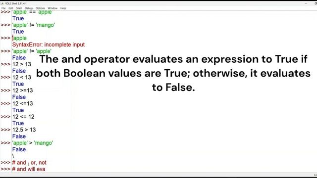 Python Tutorial for Beginners 5: Comparison & Boolean Operators
