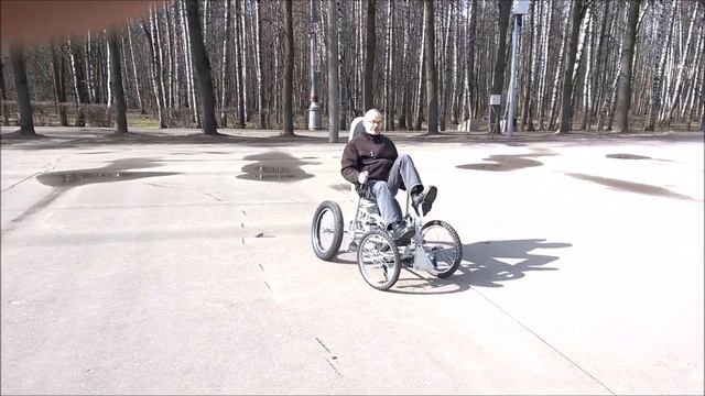 Веломобиль четырехколесный наклоняющийся | Leaning Quad Velomobile смотреть онлайн