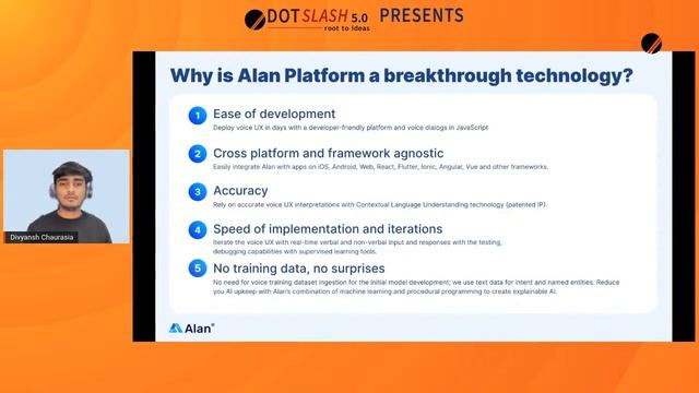 AI Voice Assistants for mobile/web apps |Divyansh Chaurasia, Dev Evangelist @ Alan AI | DotSlash 5. смотреть онлайн