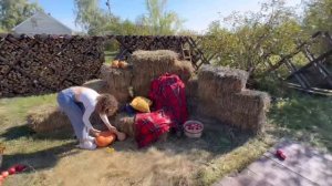 Осенняя бюджетная фотозона. Своими руками.