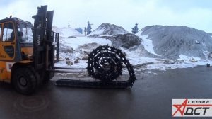 Замена гусеницы на бульдозере ТМ10 дст урал ч3. Ремонт спецтехники