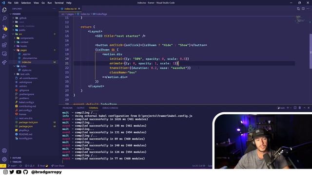 Ⓜ️ framer motion | enter and exit animations смотреть онлайн