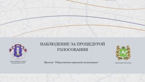 Наблюдение за процедурой голосования