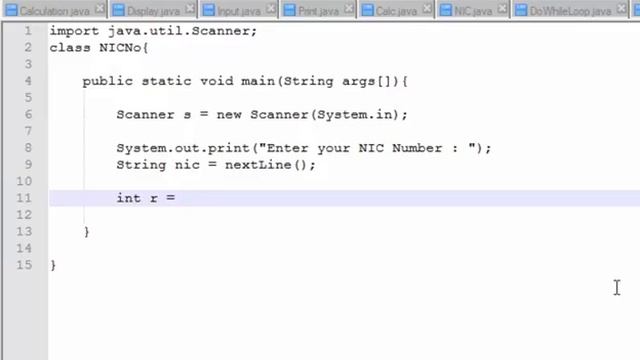 NIC Number Calculation in Java Programming - part 1 смотреть онлайн