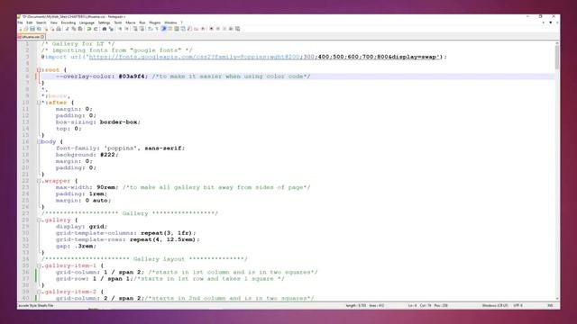 Webpage Gallery using HTML CSS | with Scale Image and Text on it | FULL CODE | Responsive Screen