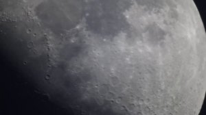 Moon. 6 inches f/8 reflector telescope + 2x Barlow lens