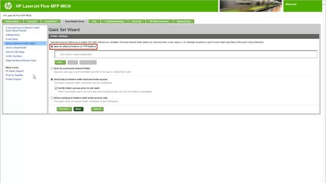 Set up Save to Network Folder Using the HP Embedded Web Server | HP Printers | HP смотреть онлайн