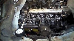 Toyota Estima Emina. Замер компрессии.Compression measurement