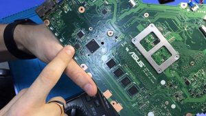 Ремонт ноутбука ASUS X55VD. Исправляем пост код 55