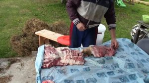 Простая и быстрая разделка свиной туши на продажу //Разделка в режиме реального времени
