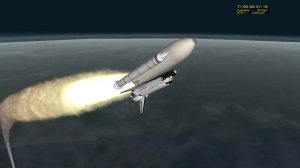 Старт шаттла "Колумбия" STS-1.The launch of the Space Shuttle "Columbia STS-1