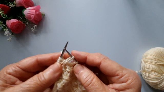 Рельефный объемный узор с эффектом 3D для шапки и не только..