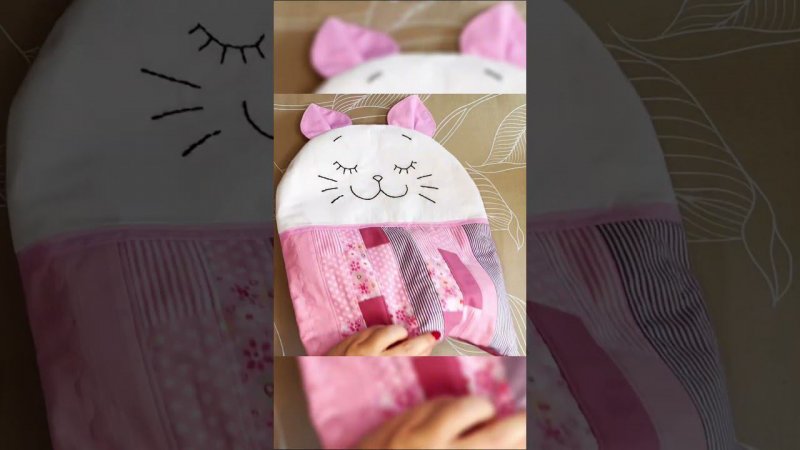 Patchwork-Kitten-Pillows #diy #sewing #handmade #sewingtutorial #sewingtips #craft #shorts