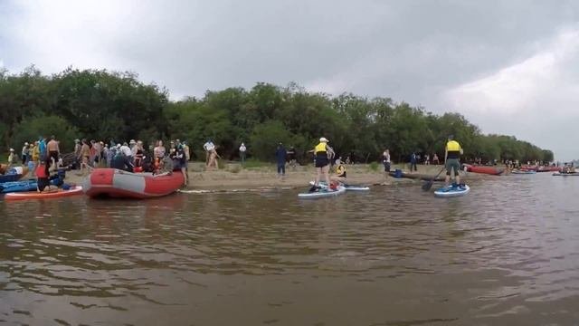 Заплыв на сапах и каяках 2019 г.Хабаровск