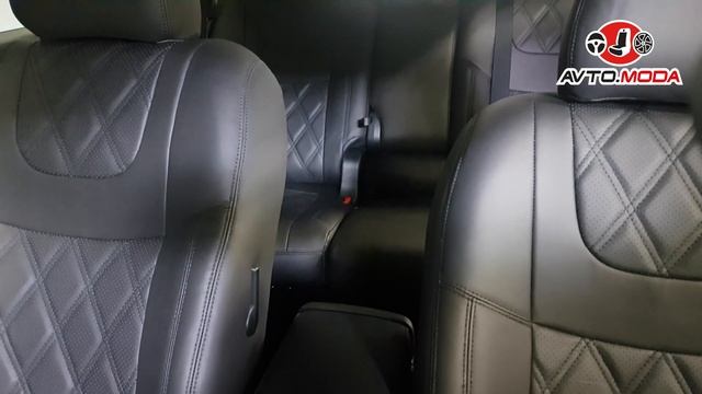 Чехлы Brothers Tuning для Nissan X-Trail T32, экокожа, ромб, чёрная прострочка смотреть онлайн