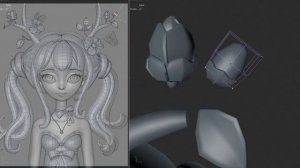 Druid Girl | Speed Sculpting | Cinema4D and Zbrush