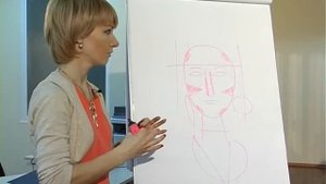 Фрагмент семинара стилиста Е.Положай "Стиль и Макияж" скульптурирование овала