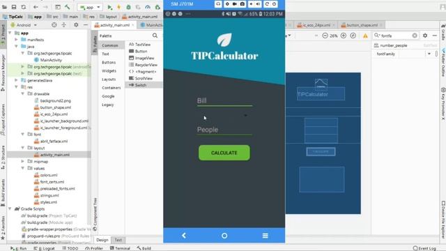 Let's Build a Tip Calculator App in Android Studio смотреть онлайн