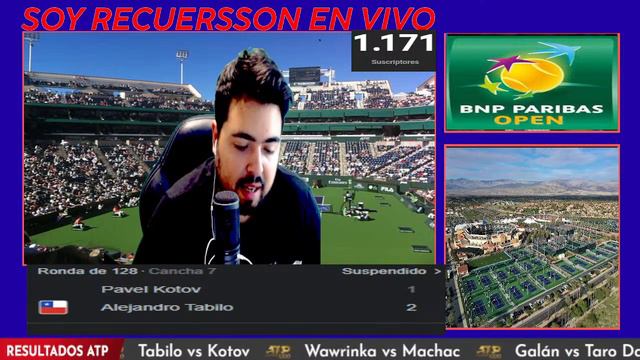 Alejandro Tabilo vs Pavel Kotov: Reaccionando en vivo ATP Masters 1000 de Indian Wells смотреть онлайн