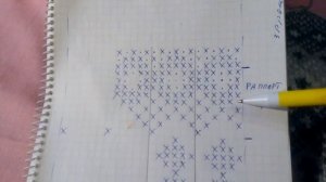 МК вязание варежек с орнаментом Часть 1