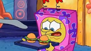 Мультик наоборот/губка боб