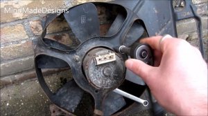How to replace car radiator cooling fan motor vw golf 2 / jetta mk2