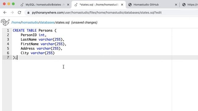 3 - PythonAnywhere - Create table in MySQL database смотреть онлайн