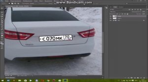 Замена номера автомобиля в Photoshop