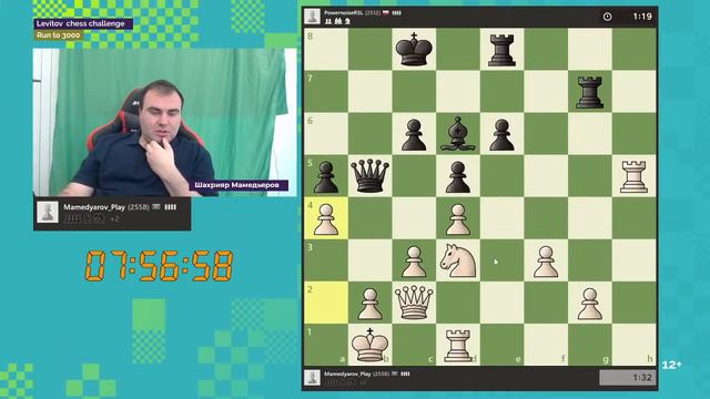 Шахрияр Мамедьяров | Гонка к «3000»! | Стрим #2 | Run to 3000 ♟️ Шахматы смотреть онлайн