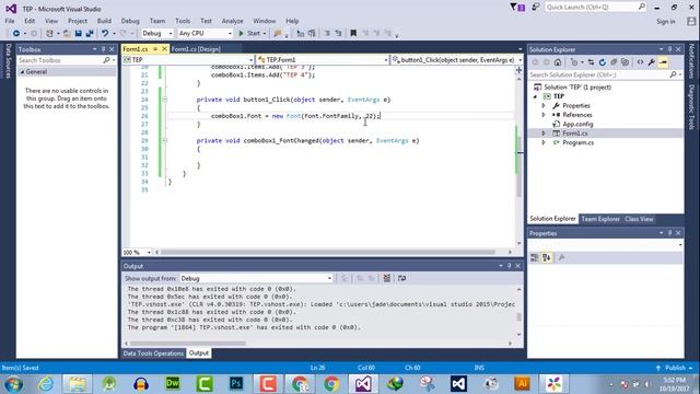 050 - L - C# ComboBox FontChanged Events смотреть онлайн