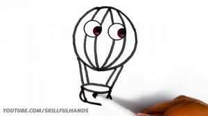 Нарисовать воздушный шар для детей Bolalar uchun rasm chizish How to draw a air-balloon for kids