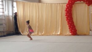 Художественная гимнастика.Первое выступление.