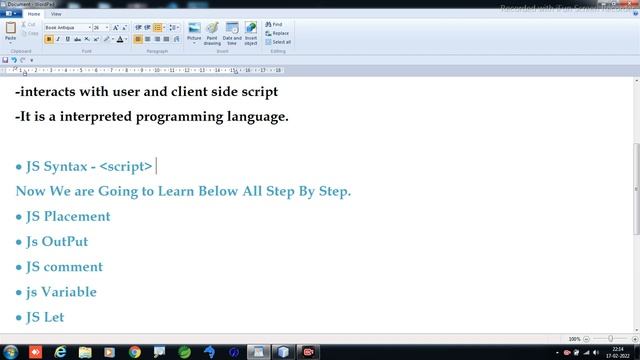 Java Script Tutorial -Introduction