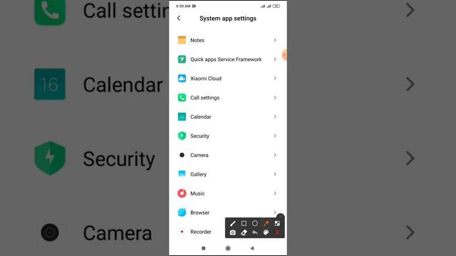 Hide short audio files 1 min setting on Xiaomi phone