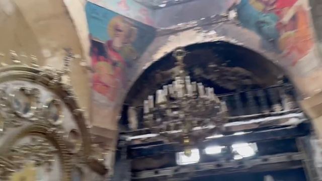 Храм в Бахмуте, разбит Хаймарсами, удивительно, а Алтарь сохранился.
