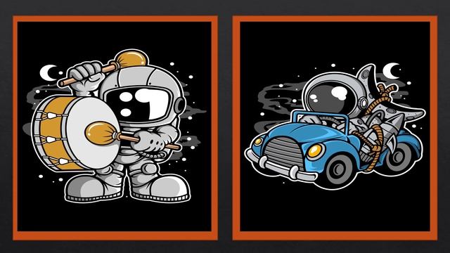 Fun Astronaut Wall Posters смотреть онлайн