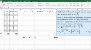 IB Math Studies SL IA  -  Using Excel for Correlation Coefficient